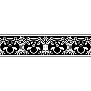 Intricate Floral Border, Vintage Ornamentation, Decorative Band, Ornament vector