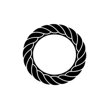 Spiraling Knot - Minimalist Circular Emblem vector