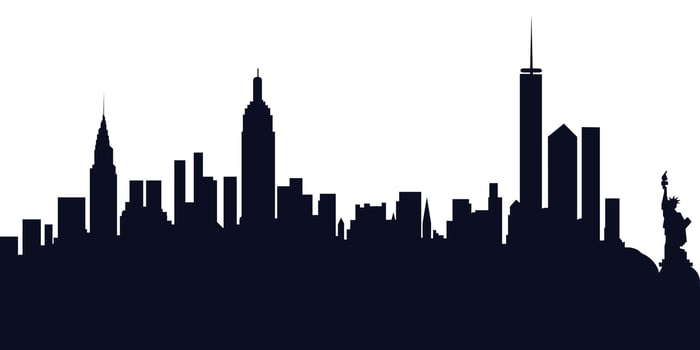 illustration of urban cityscape silhouettes featuring modern black city buildings, skyline designs, and architectural layout on white background vector