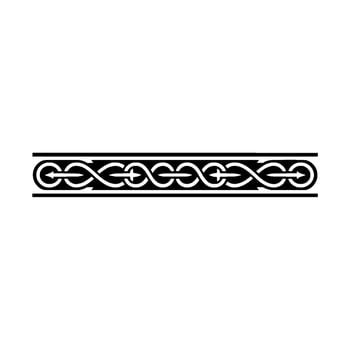 Intricate Celtic Knot Border, Vintage Style - Linear - Ornamental vector