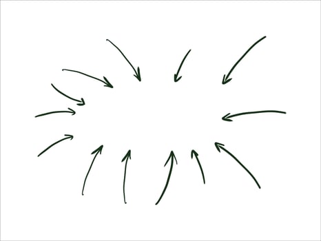 hand drawn doodle arrow collection featuring various directions, styles and sketchy lines, ideal for infographics, presentations, and playful creative visuals vector