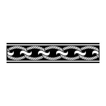 Elegant Rope Border, Classic Nautical vector