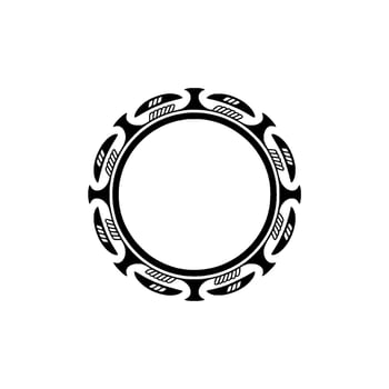 Tribal Cybernetic Frame, Futuristic Ornamentation vector