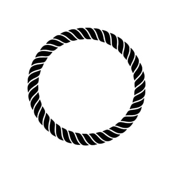 Spiraling Rope Frame, Minimalist vector