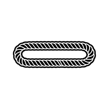 Intricate Rope Knot, Minimalist Silhouette vector