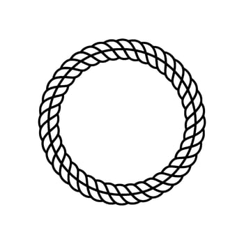 Intricate Rope Circle, Minimalist, Knot vector