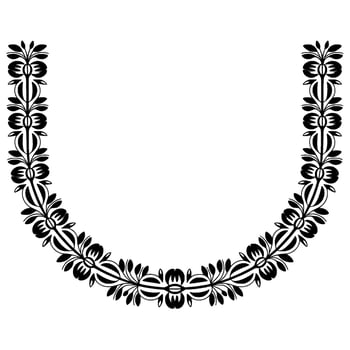 Elegant Floral Wreath Border, Vintage - Frame vector