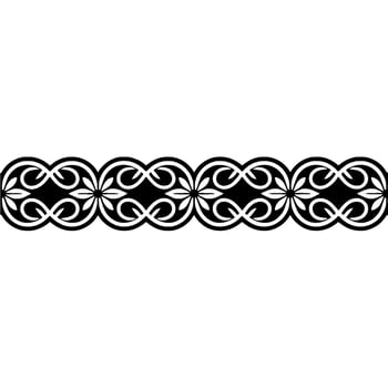 Intricate Celtic Border, Elegant Ornamentation, Lace vector