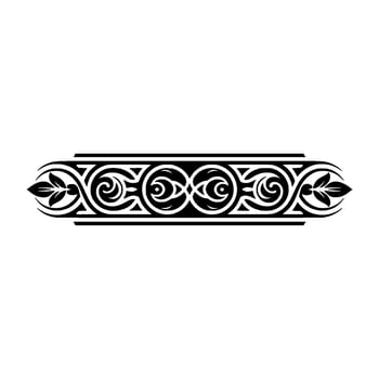 Elegant Black Ornamental Border, Vintage, Heritage vector