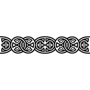 Celtic Knot Border, Vintage Illustration, Decorative Element vector