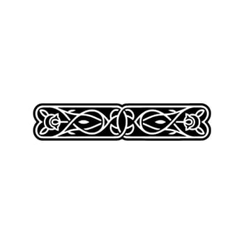Intricate Celtic Border, Vintage, Ornamental Detail - Geometric vector