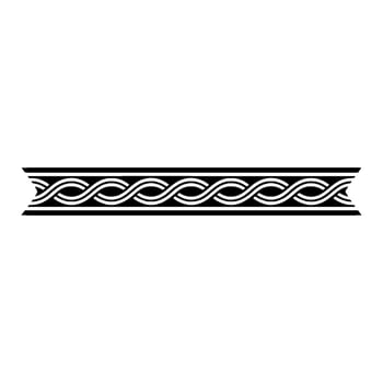 Elegant Celtic Knot Border, Minimalist vector