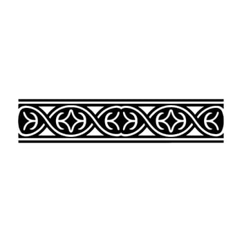 Intricate Celtic Border, Vintage Ornamentation, Decorative Band, Pattern vector