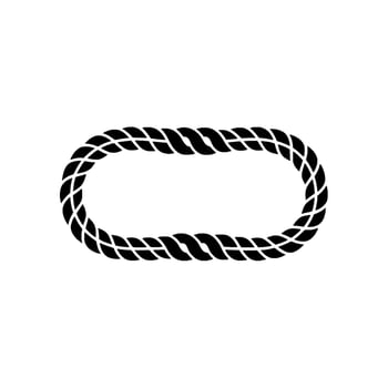 Minimalist Rope Loop, Modern Element, Abstract vector