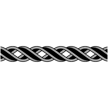 Geometric Woven Border, Minimalist, Elegant Pattern vector