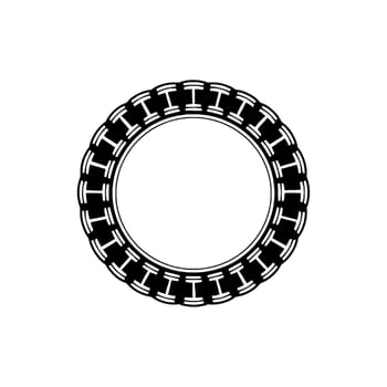Geometric Ring, Metallic Texture, Minimalist vector
