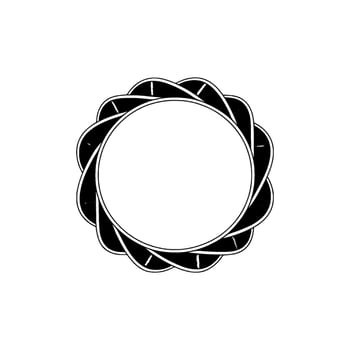 Abstract Spiral Emblem, Minimalist, Circular vector