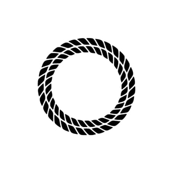 Intertwined Circle, Minimalist Emblem, Circular Motif, Braid vector