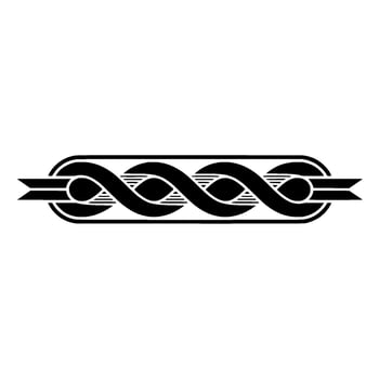 Geometric Celtic Border, Stylized Wave vector