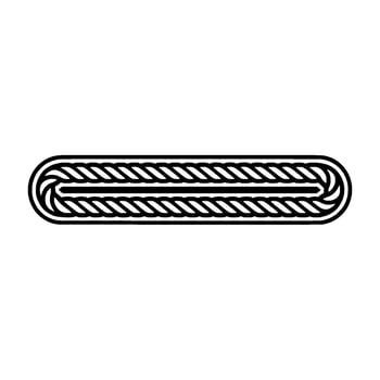 Intricate Rope Knot Illustration, Minimalist, Linear vector