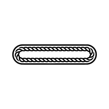 Intertwined Rope, Minimalist, Strong Connection vector