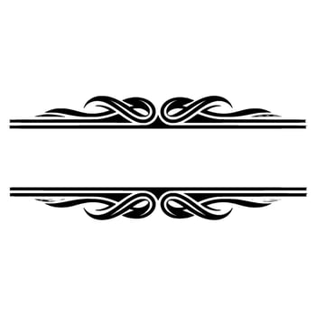 Elegant Decorative Border, Vintage Style, Classical Division vector