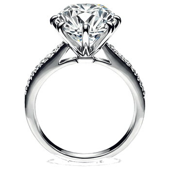 Sparkling diamond engagement ring crafted in white gold showcases timeless elegance and dazzling brilliance against a dark backdrop, transparent background png