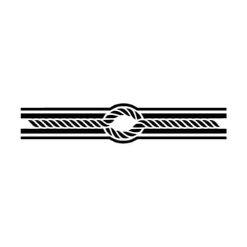 Nautical Knot Emblem, Minimalist vector