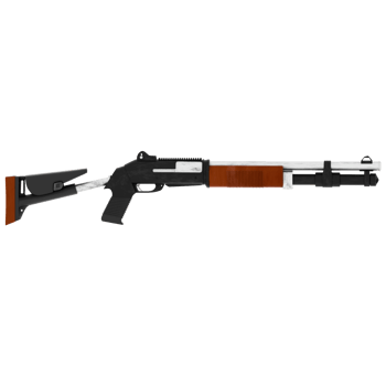 Tactical shotgun military weapon with transparent background png