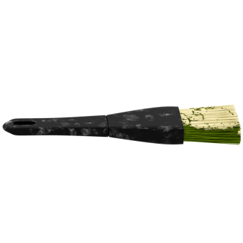 3d render kitchen brush black bristles utensil with transparent background png