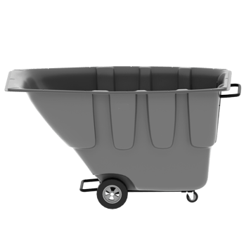 3d render plastic cart wheel gray utility with transparent background png