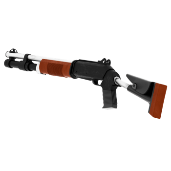 Fender tactical shotgun military weapon with transparent background png