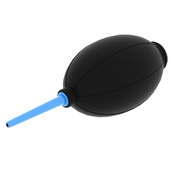3d render air blower cleaning tool camera with transparent background png