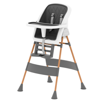 Render baby high chair modern with transparent background png