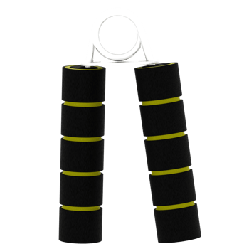 Render hand grip strength trainer with transparent background png