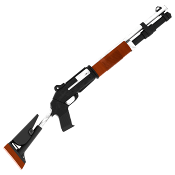 3d render tactical shotgun military weapon with transparent background png
