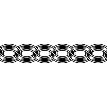 Interlocking Chain Border, Vintage Illustration Style vector