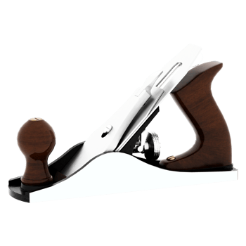 Render hand plane carpentry woodworking tool with transparent background png