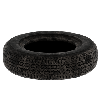 3d render car tire rubber wheel with transparent background png
