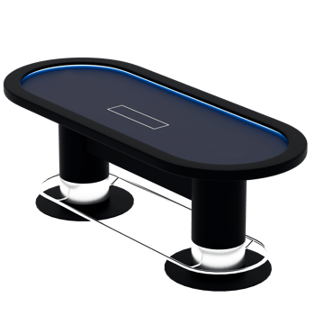 3d render modern poker table with transparent background png