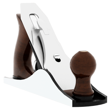 3d render hand plane carpentry woodworking tool with transparent background png