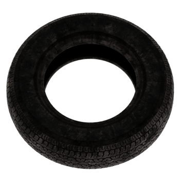 Render car tire rubber wheel with transparent background png