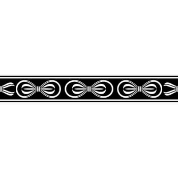 Geometric Celtic Border, Stylized Ornamentation, Ornament vector