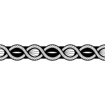 Abstract Rope Border, Minimalist , Linear Texture vector