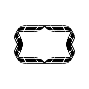 Geometric Ribbon Frame, Modern Minimalism, Elegant vector