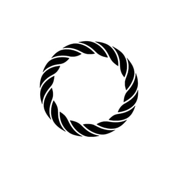Minimalist Spiral Ring, Modern Emblem vector