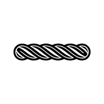 Minimalist Rope Coil, Modern Element vector