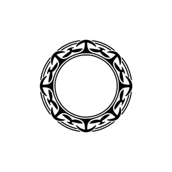 Tribal Ring, Intricate Black , Circular Emblem vector