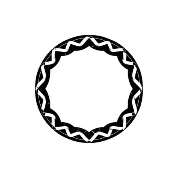Geometric Celtic Circle, Metallic Texture, Minimalist vector