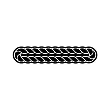 Intricate Rope Knot Illustration, Minimalist Style vector